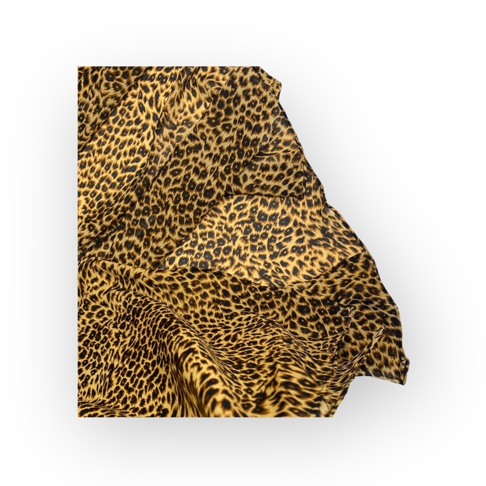 new MLM ❁ Sexy High Thigh Leg Slit ❁ Semi Sheer Maxi Skirt ❁ Leopard Print ❁ XS - Picture 10 of 16